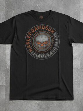 Harley-Davidson Factory Customs Skull T-Shirt | Vintage Biker Graphic Tee